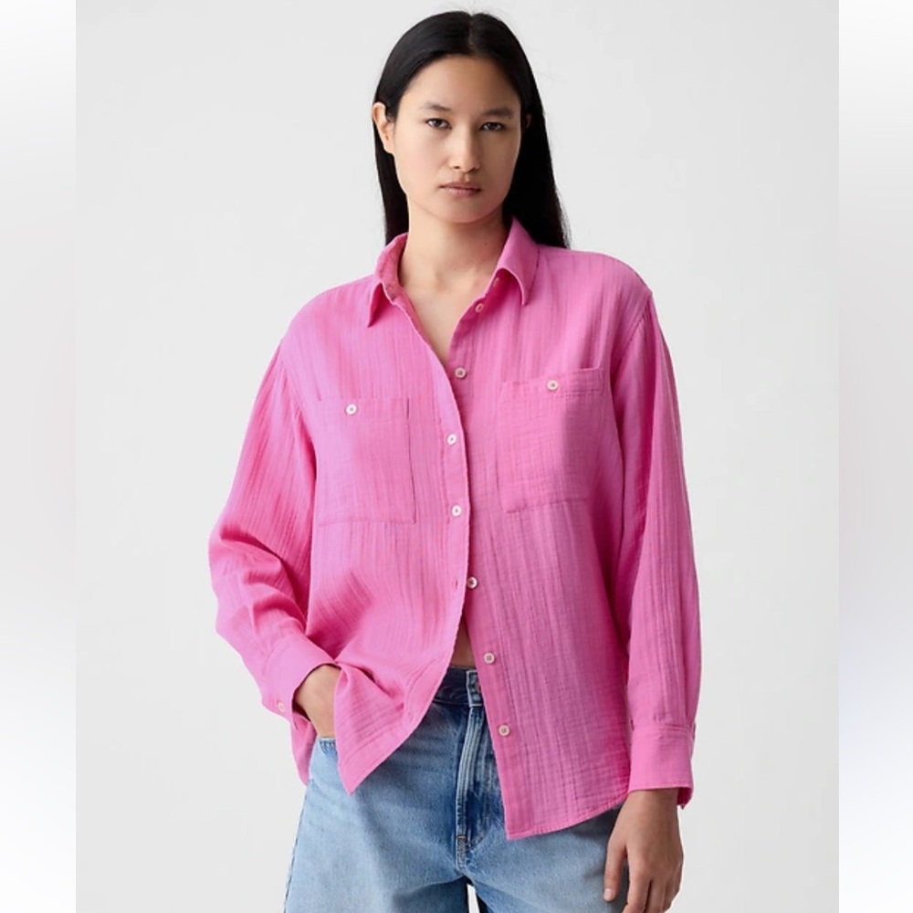 GAP Pink Button Down Shirt for Women